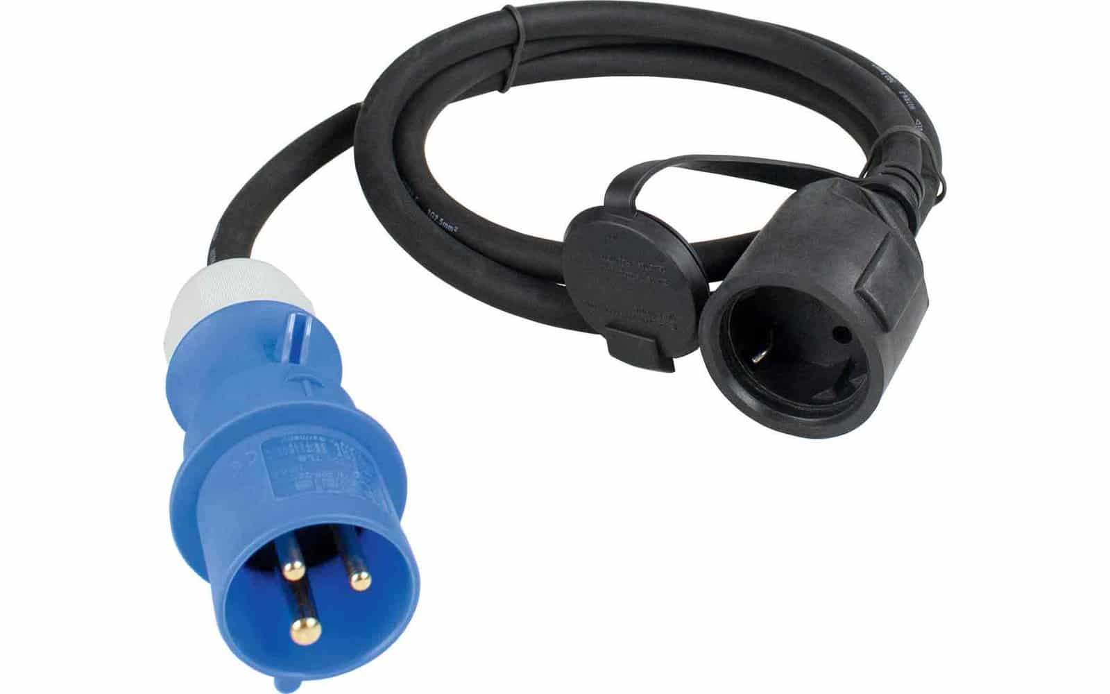 Câble adaptateur CEE / fiche CEE vers couplage de contact de protection /  1,5 m - Nugget Store