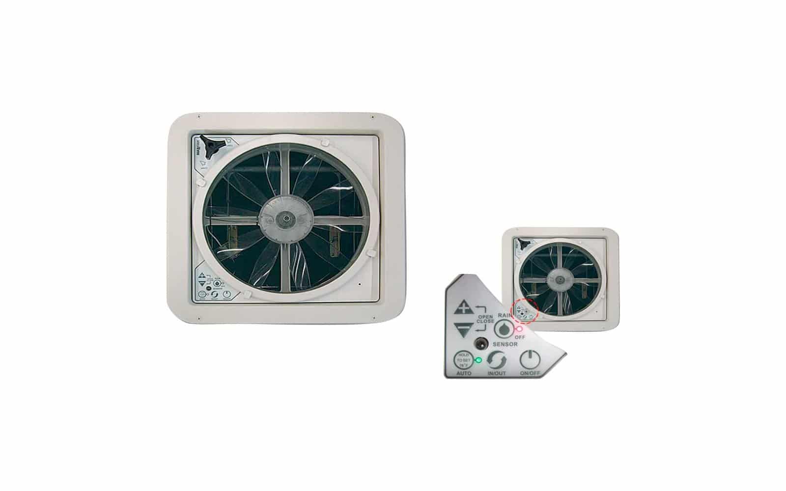 Maxxfan Deluxe Dachhaube / Ventilationssystem 12 V 40 x 40 cm klar - Nugget  Store